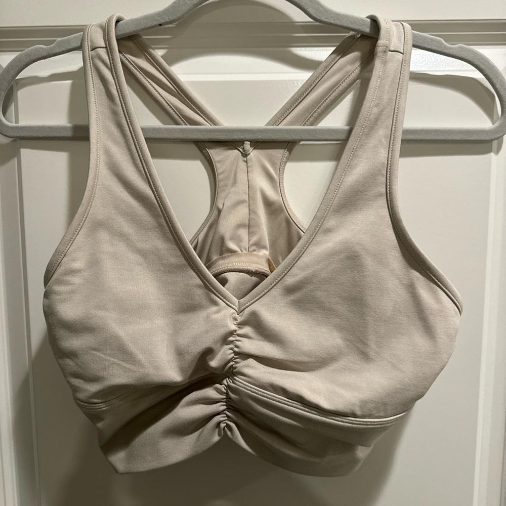 ALO Yoga Cream Sports Bra